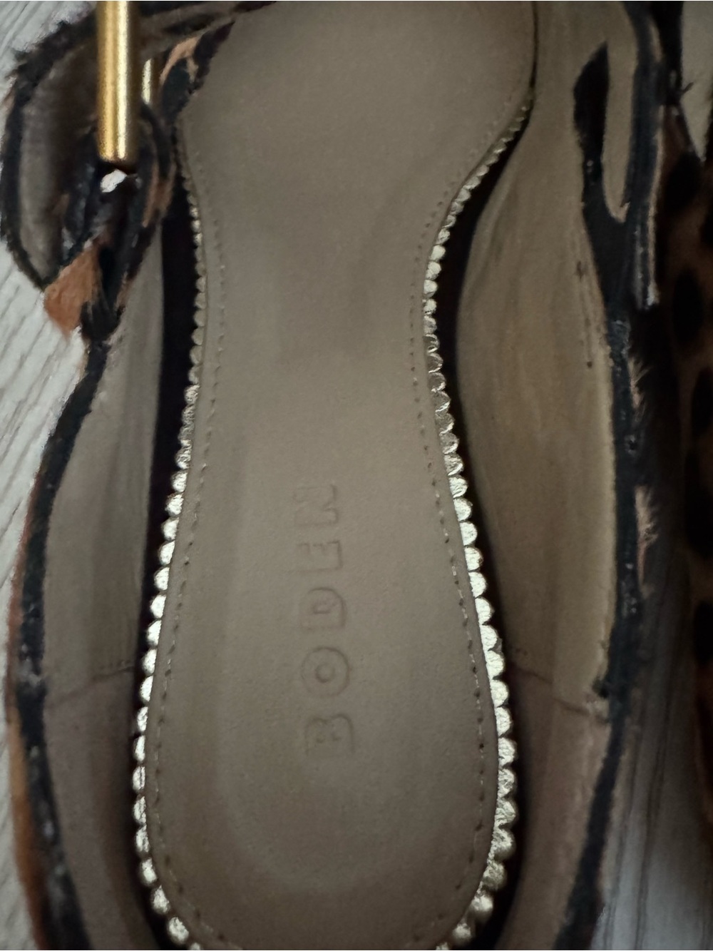 Boden Cross Strap Mary Jane Classic Leopard size 8(39) - Picture 7 of 13